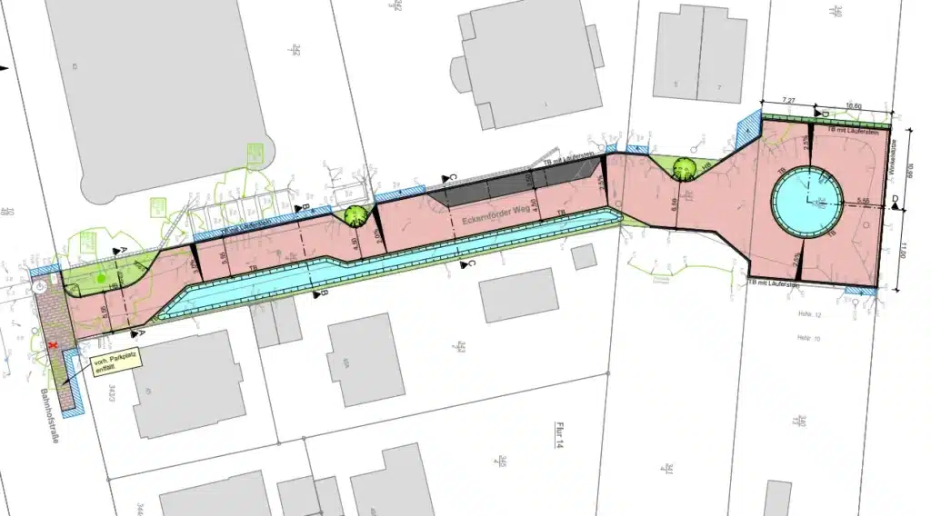 Straßenendausbau Eckernförder Weg in Weyhe